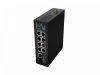 Lanberg Przełącznik Light ILFE-8P-1GE-1S-120 Light Industrial POE 4XBT 4XAT  SFP+ ETH DIN FAST Ethernet